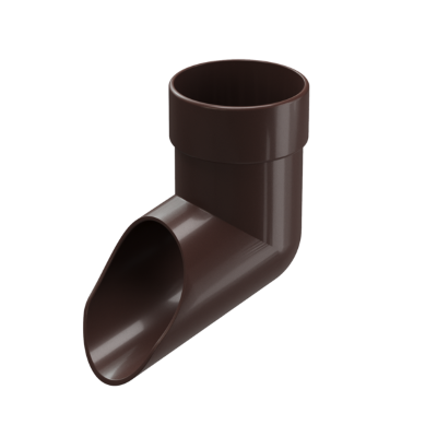 картинка Колено стока трубы Docke Lux шоколад d 100 мм от магазина Альфа Плейс