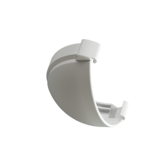 картинка Заглушка желоба Docke Lux белая d 140 мм от магазина Альфа Плейс